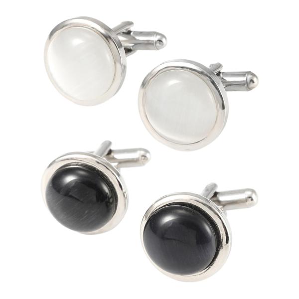 メンズ カフスボタン カフスボタン ファッションジュエリー ラウンド カフスボタン スーツ シャツ カフスボタン パーティー ドレス 婚約 フォーマル