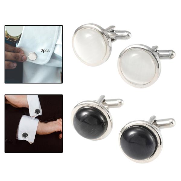 メンズ カフスボタン カフスボタン ファッションジュエリー ラウンド カフスボタン スーツ シャツ カフスボタン パーティー ドレス 婚約 フォーマル