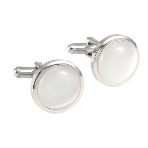 メンズ カフスボタン カフスボタン ファッションジュエリー ラウンド カフスボタン スーツ シャツ カフスボタン パーティー ドレス 婚約 フォーマル
