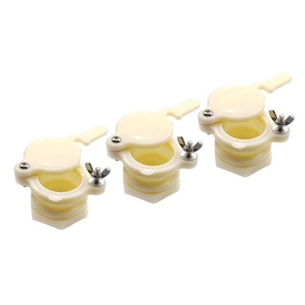 3x ハニーゲートバルブ 養蜂家用ガジェット 頑丈で使いやすいハニー抽出機バルブ ガーデンハニー抽出機パーツ用