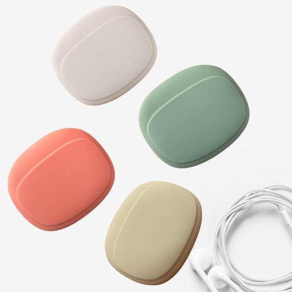 イヤホンオーガナイザー イヤホン収納バッグ ポータブル 防水アクセサリー シリコンポーチ イヤホン データケーブル用シリコンバッグ