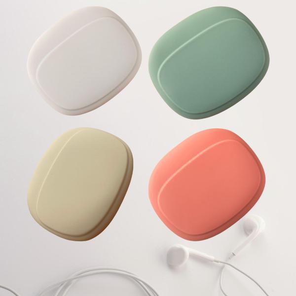 イヤホンオーガナイザー イヤホン収納バッグ ポータブル 防水アクセサリー シリコンポーチ イヤホン データケーブル用シリコンバッグ