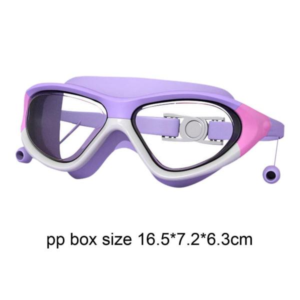 子供用水泳ゴーグル アイウェア トレンディな曇り止め 耳栓付き プロ仕様の水泳ゴーグル ダイビング用水泳用メガネ 屋外 屋内