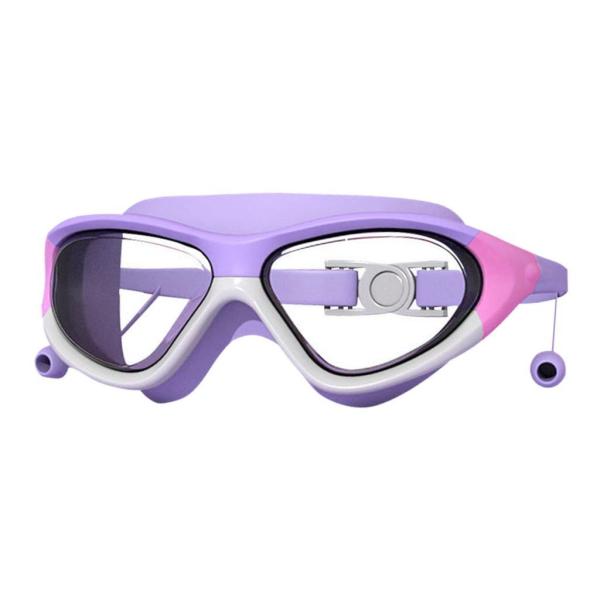 子供用水泳ゴーグル アイウェア トレンディな曇り止め 耳栓付き プロ仕様の水泳ゴーグル ダイビング用水泳用メガネ 屋外 屋内