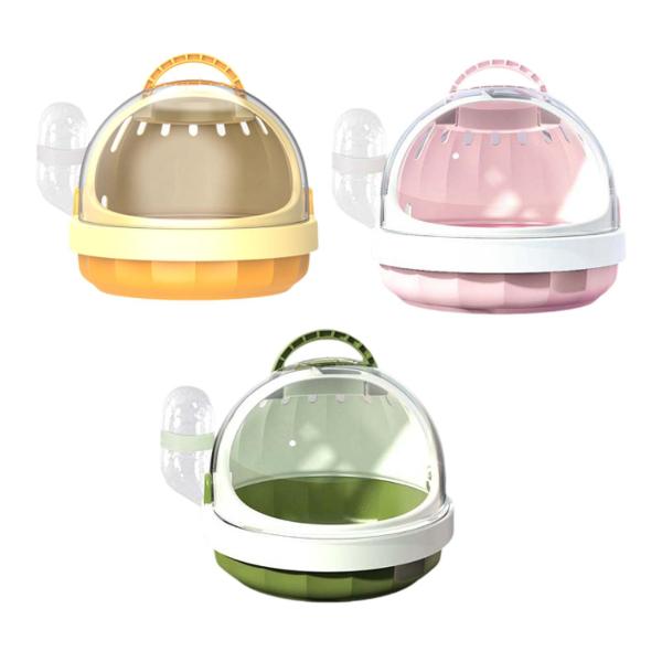 ハムスターキャリーケース ケージ ハムスターアクセサリー 通気性 ポータブル 小動物キャリーケージ ペット外出ケージ リス フェレット用