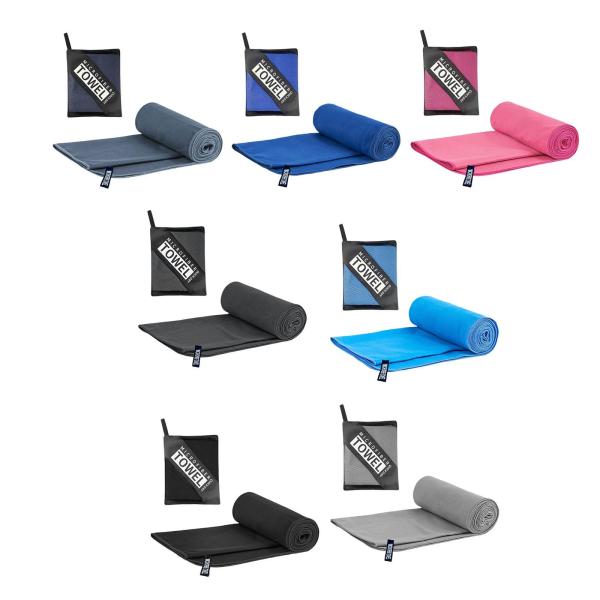 速乾タオル 旅行用タオル 汗を吸収する ポータブル ヨガタオル ジム用タオル スポーツ バックパッキング 暑い天候用