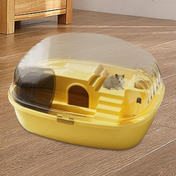 大型ハムスターケージハウス 換気 マウス モルモット 運動 遊びハウス ハリネズミ ラット ハムスター 生息地 開閉式トップ クリア