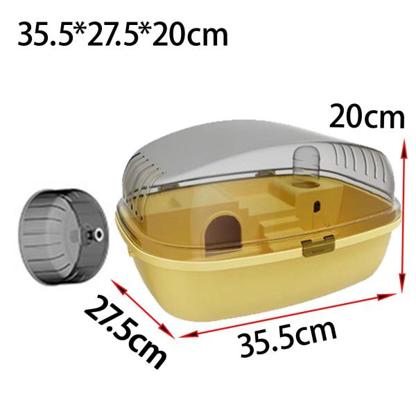 大型ハムスターケージハウス 換気 マウス モルモット 運動 遊びハウス ハリネズミ ラット ハムスター 生息地 開閉式トップ クリア