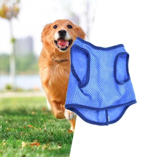 ペット犬用冷却ベスト メッシュアイスペットベスト 犬用冷却ジャケット 快適ハーネス アイスペットベスト 犬服 スポーツトレーニング用