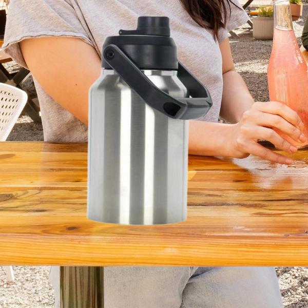 断熱ウォーターボトル 冷たさを保つ 漏れ防止 大容量 広口 アイスバケツ ドリンクボトル スポーツ 旅行用