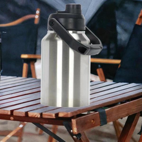 断熱ウォーターボトル 冷たさを保つ 漏れ防止 大容量 広口 アイスバケツ ドリンクボトル スポーツ 旅行用