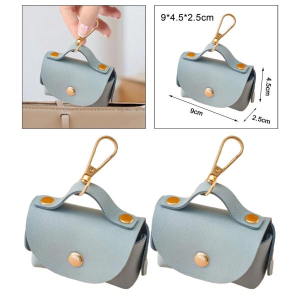 ペット用ゴミ袋ディスペンサー 犬用うんち袋ホルダー 再利用可能 フック付き 収納ポーチ 多用途 PUレザー 子犬 旅行 キャンプ用