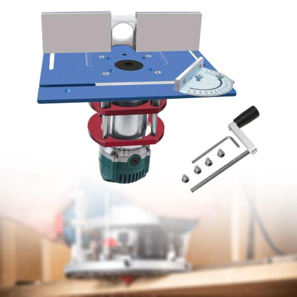 ルーターテーブルインサートプレートルーターリフトシステム多機能プロフェッショナル彫刻機アルミ木工ベンチ