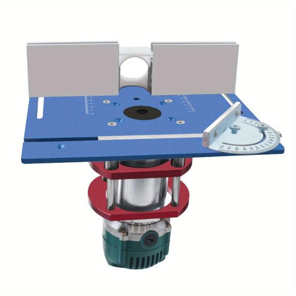 ルーターテーブルインサートプレートルーターリフトシステム多機能プロフェッショナル彫刻機アルミ木工ベンチ