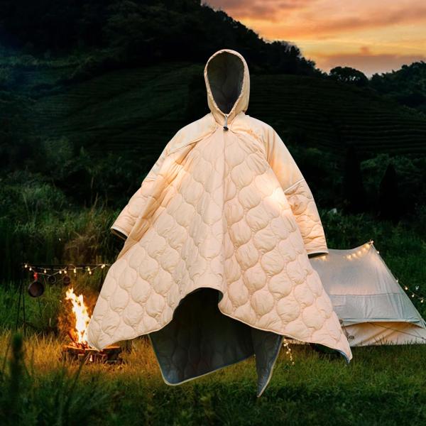 キャンプ寝袋ポータブルマント多目的軽量正方形スローピロー暖かいキルト家庭用旅行オフィス屋内