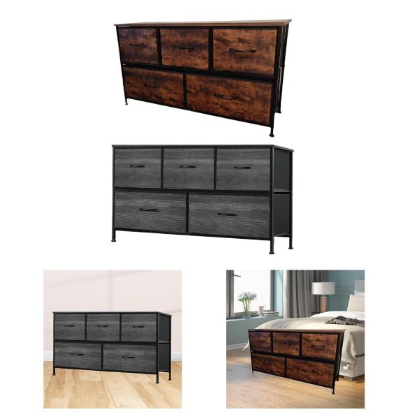 クローゼット用チェスト ファブリックドレッサー ナイトスタンド 洋服オーガナイザー クリエイティブキャビネット 玄関用 ファームハウス