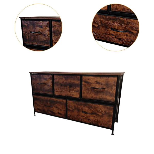 クローゼット用チェスト ファブリックドレッサー ナイトスタンド 洋服オーガナイザー クリエイティブキャビネット 玄関用 ファームハウス