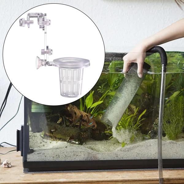 水槽用植物カップ 水槽用プランターアクセサリー 植物ポット 造園 水槽用装飾品 透明 水槽用装飾 水槽用カップ