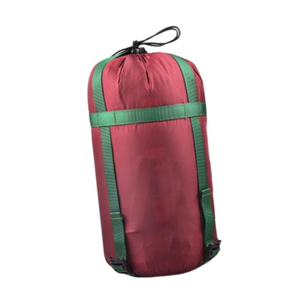 オーガナイザーバッグ 圧縮袋 調節可能なストラップ付き 18cmx38cm 寝袋 圧縮バッグ ハイキング バックパッキング 旅行用