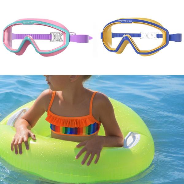 子供用水泳ゴーグル 水泳ゴーグル 軽量 防水 広視野 水泳用メガネ プール用水泳用メガネ