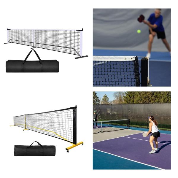 ポータブル ピックルボール ネット システム ネット 22 フィート 取り外し可能 バドミントン ネット ピックルボール ネット ゲーム ドライブウェ