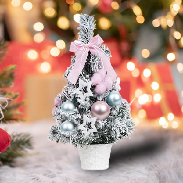 クリスマスツリーオーナメント 鉢植え クリスマスギフト テーブルアートワーク PVC クリスマスデコレーションクラフト バー 寝室 パーティー 応接室