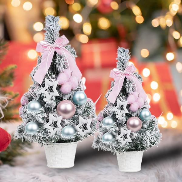 クリスマスツリーオーナメント 鉢植え クリスマスギフト テーブルアートワーク PVC クリスマスデコレーションクラフト バー 寝室 パーティー 応接室