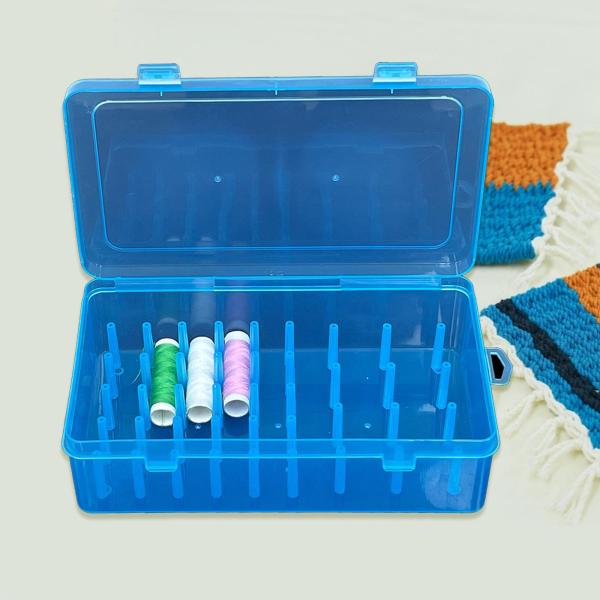 刺繍糸収納ボックス DIY 42 スプール クリアトレイ 縫製糸ホルダー スプール オーガナイザーケース デスクトップ ホーム刺繍用