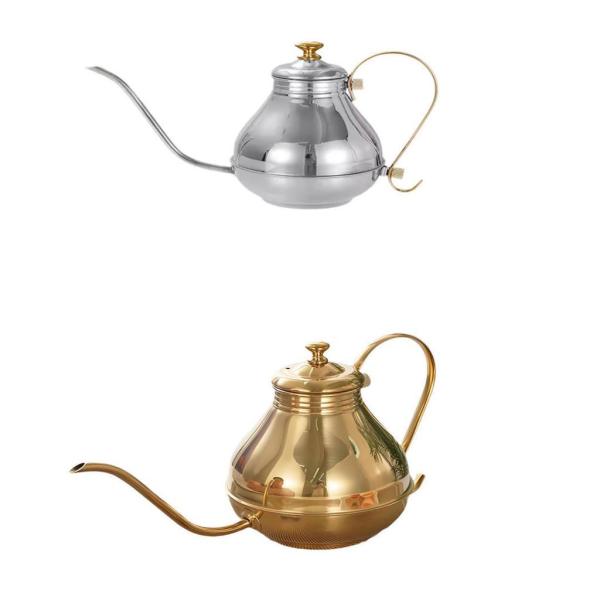 ドリップポット グースネック コーヒーケトル 1.5L オイルウォーターティーメーカー コーヒーティーポット ホテル 屋内 屋外 エンターテイメント 