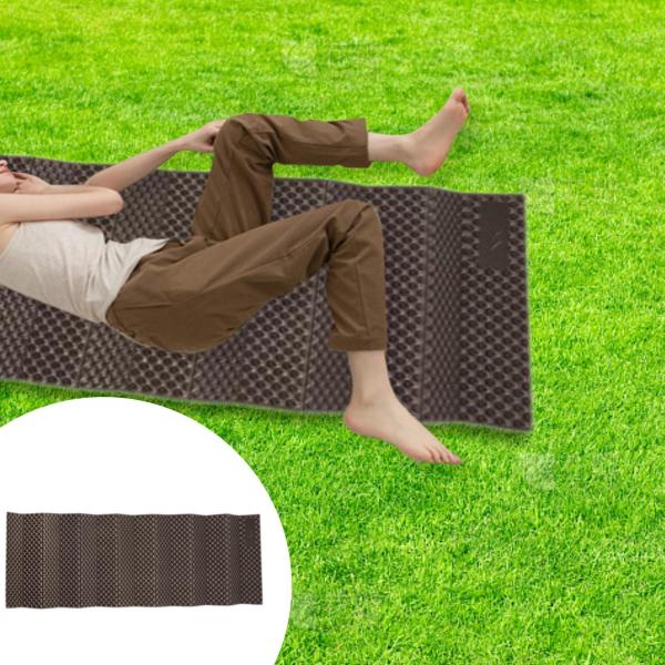 アルミワッフルマット キャンプパッド 折りたたみ式 断熱 軽量 キャンプマット スリーピングパッド トレッキング バックパッキング 登山用