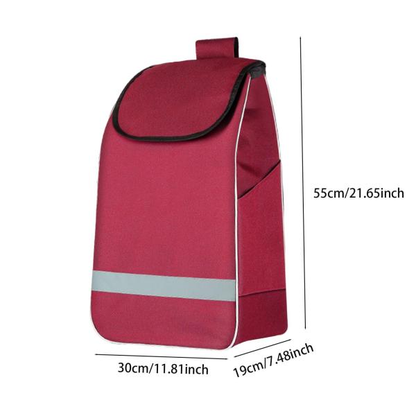 折りたたみ式ショッピングカートバッグ収納 毎日の必需品交換用トロリーカート キャンプ用スペアバッグ 食料品移動用荷物カート