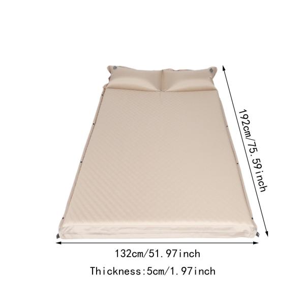自動膨張式マットレス キャンプ用寝袋 ポータブルクッション キャリーバッグ付き ピクニック旅行用膨張式寝袋