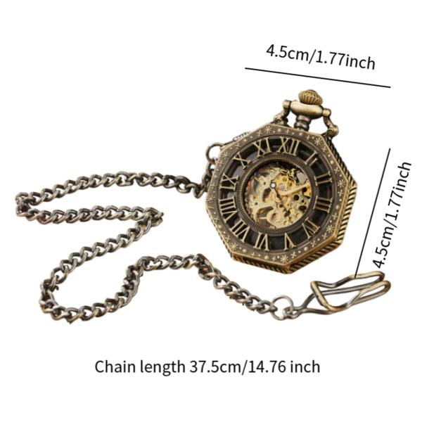 ヴィンテージ懐中時計、ローマ数字スケール、彫刻入り、繊細、チェーン付きファッションアクセサリー、男の子、家族、パパ、男性、ボーイフレンド用