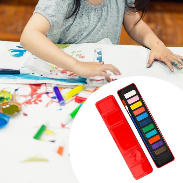 水彩絵の具セット 洗える水彩絵の具 ブラシとパレット付き 水彩画初心者 趣味人 アーティスト向け