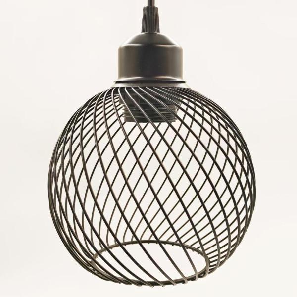 メタルメッシュペンダントランプシェード 鉄線ランプシェード、ホームデコレーション、レストランリビングルーム用交換用ペンダントライトケージホロー