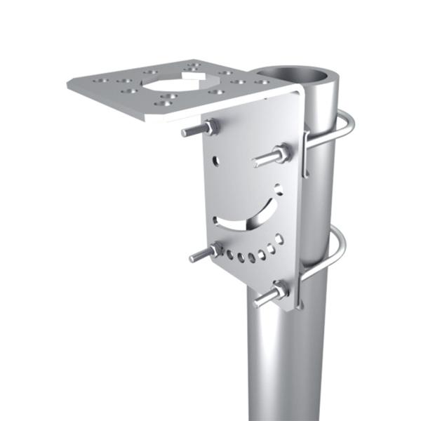 アンテナマストクランプ アンテナポールマウントアクセサリー L型 多機能 金属製 角度調節可能 角度アンテナクリップ 家庭用