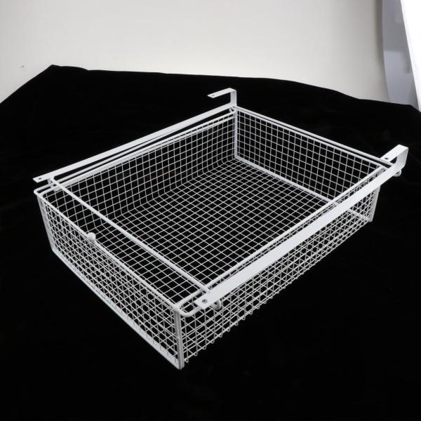 スライド式棚下収納オーガナイザー、キャビネット棚下、スライド式パントリー棚、浴室用棚下ソックスバスケット