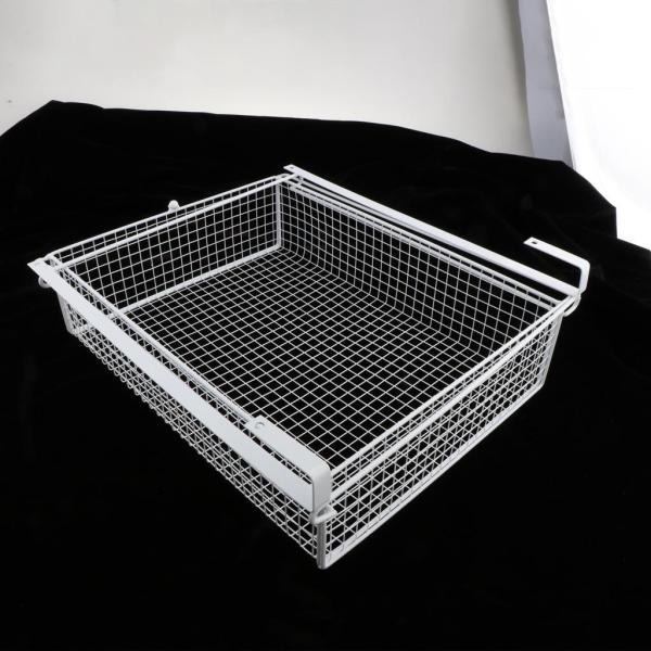 スライド式棚下収納オーガナイザー、キャビネット棚下、スライド式パントリー棚、浴室用棚下ソックスバスケット