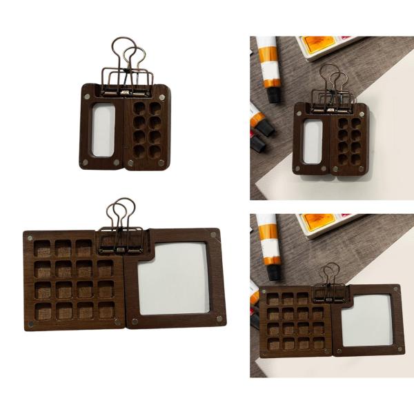 ポータブル水彩パレットボックス ミニ水彩パレット 旅行用水彩パレットボックス 画家 アーティスト 油絵具 顔料用
