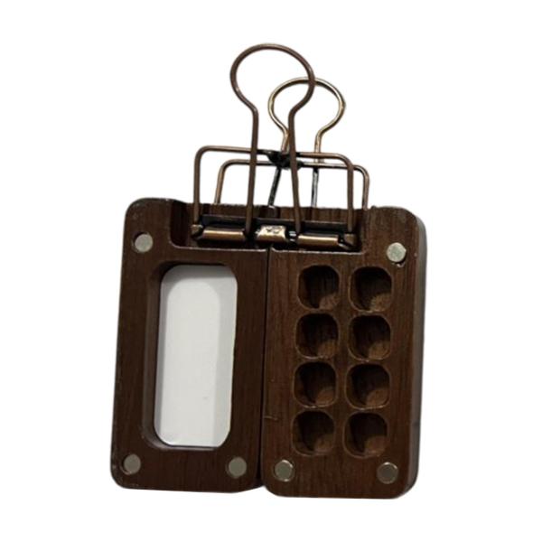 ポータブル水彩パレットボックス ミニ水彩パレット 旅行用水彩パレットボックス 画家 アーティスト 油絵具 顔料用