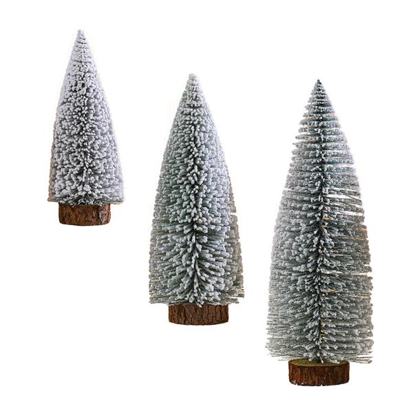 デスクトップ人工クリスマスツリー 卓上クリスマスツリークラフト、屋内、家庭用、農家の装飾用のフロッキングデスククリスマスツリー