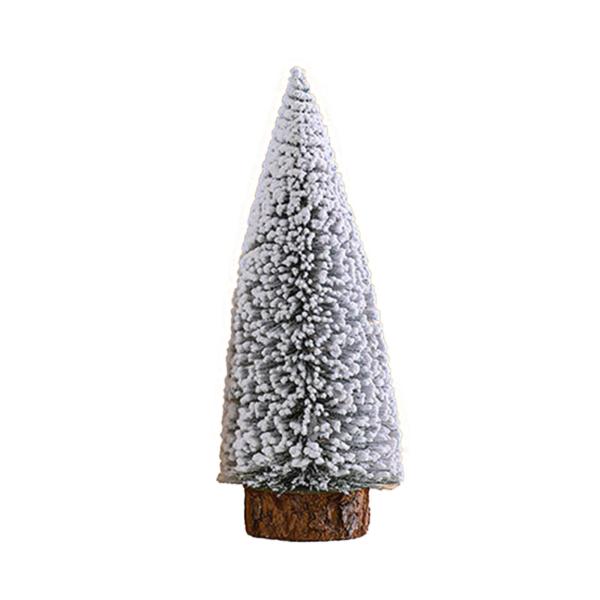デスクトップ人工クリスマスツリー 卓上クリスマスツリークラフト、屋内、家庭用、農家の装飾用のフロッキングデスククリスマスツリー