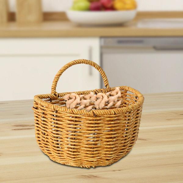 吊り下げ式半円形収納バスケット、フルーツ雑貨オーガナイザー、野菜収納、ホームデコレーション、ガーデンルーム用