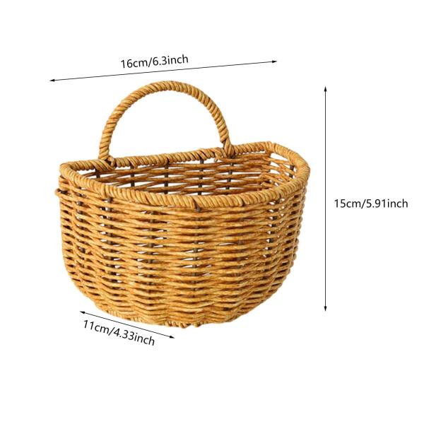 吊り下げ式半円形収納バスケット、フルーツ雑貨オーガナイザー、野菜収納、ホームデコレーション、ガーデンルーム用