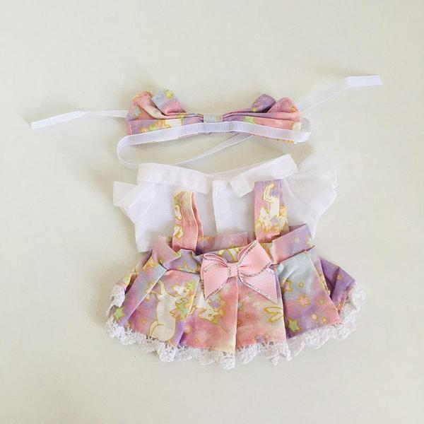 20cmミニチュア人形用服3点、女の子用人形用衣装、20cmペンダント人形用かわいい人形用服、女の子へのギフト