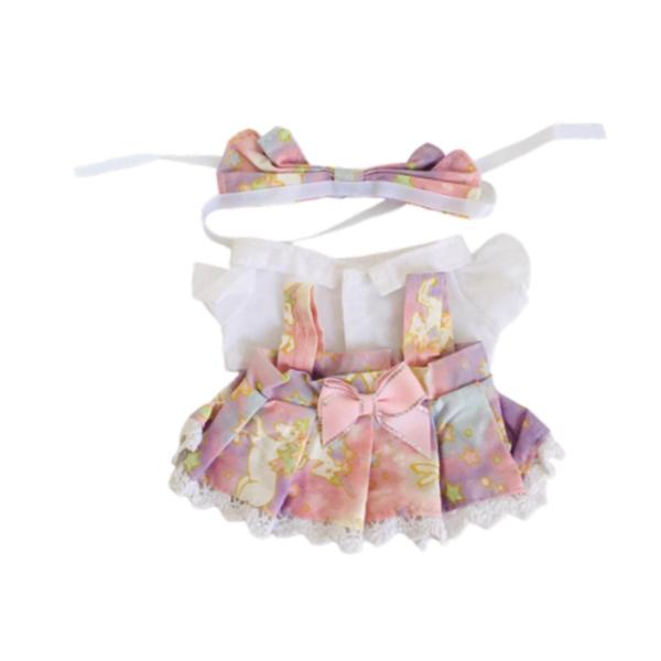 20cmミニチュア人形用服3点、女の子用人形用衣装、20cmペンダント人形用かわいい人形用服、女の子へのギフト