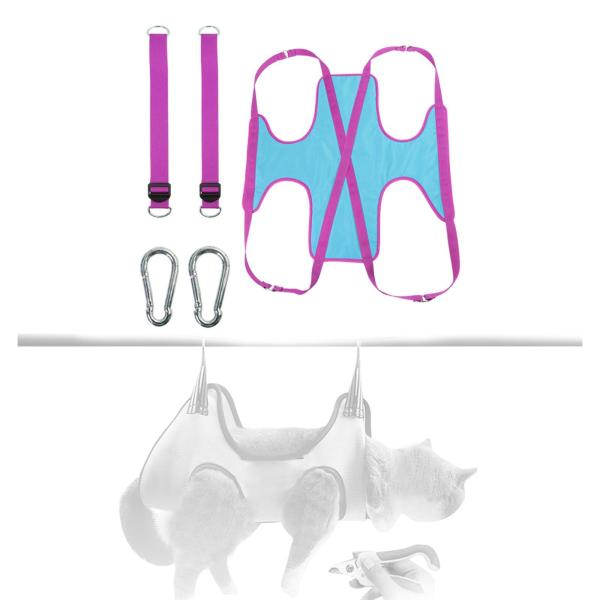 猫と犬のグルーミングハンモック美容アシスタント通気性グルーミングハンガー犬のグルーミング用品子猫の爪切り用
