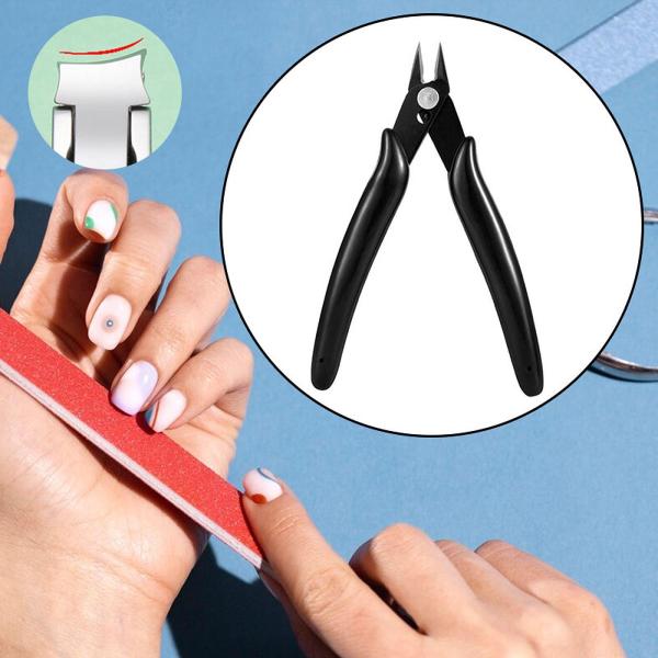 ネイルアートはさみ ネイルアートプライヤー マニキュアツール 滑り止め DIYツール ラインストーンリムーバー ニッパー ネイルカッター サロン用はさ