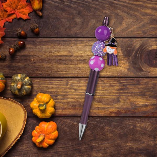 ハロウィンビーズペン ハロウィンギフト オフィス用品に便利な丈夫なボールペン