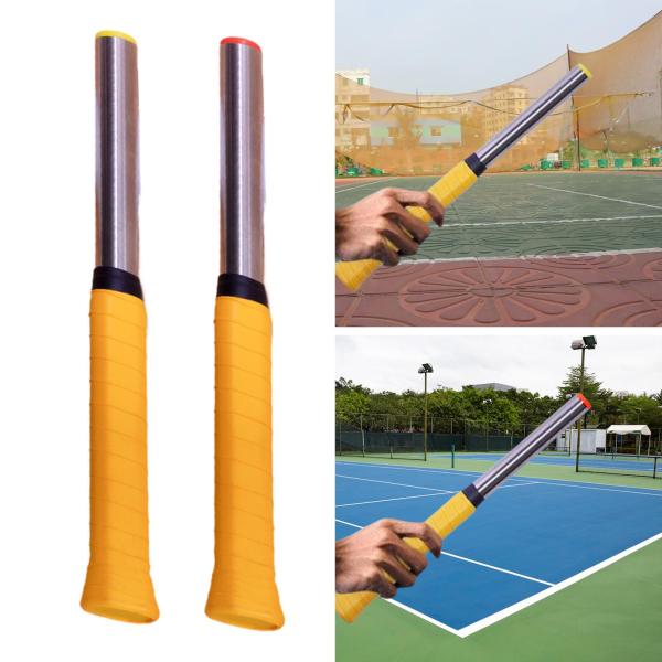 バドミントンラケットスイングトレーナーバドミントントレーニングツール、サウンドリマインダーウォームアップスティック軽量バドミントンスイングトレーニング